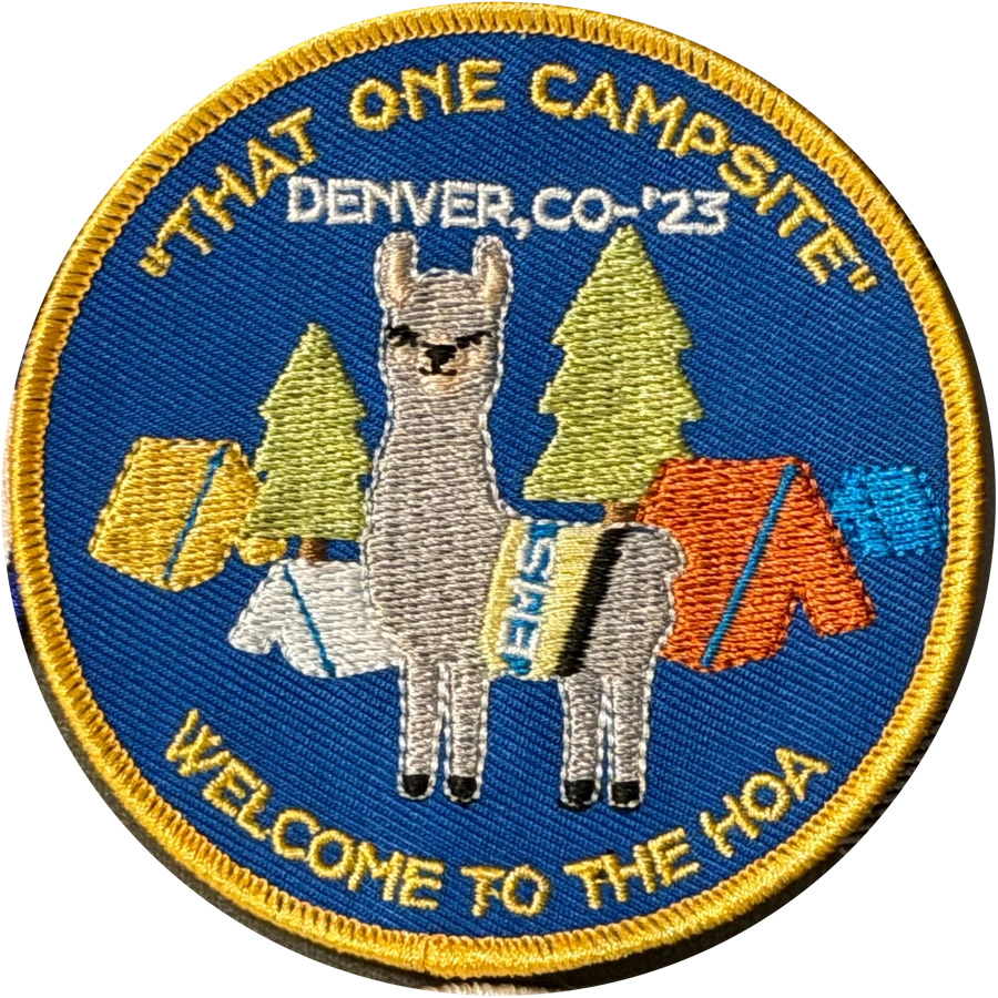 Campsite One patch, Denver, Colorado 2023